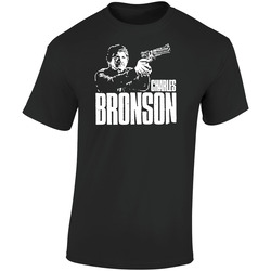 Charles Bronson Retro Graphic Unisex Soft Cotton Black T Shirt