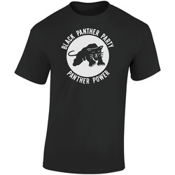 Black Panther Party Logo Retro Graphic Unisex Soft Cotton Black T Shirt
