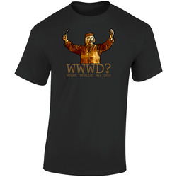 What Would Wu Do Deadwood South Dakota Retro Graphic Unisex Soft Cotton Black T Shirt