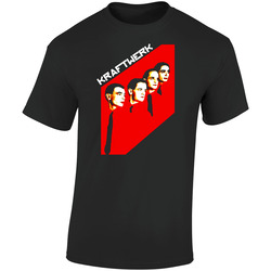 Kraftwerk German Electronic Dance Music Black Retro Graphic Unisex Soft Cotton Black T Shirt