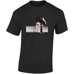 Marathon Man Retro Graphic Unisex Soft Cotton Black T Shirt