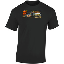 Bangbus Retro Graphic Unisex Soft Cotton Black T Shirt