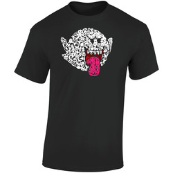 Mario Bros Ghost Video Game Retro Graphic Unisex Soft Cotton Black T Shirt