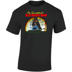 Alex Harvey Band Sensational British Tour 76 Sahb Vambo Retro Graphic Unisex Soft Cotton Black T Shirt