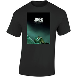 Joker Joaquin Phoenix Comic Book Movie Retro Graphic Unisex Soft Cotton Black T Shirt