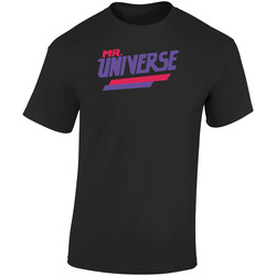 Mr Universe Retro Graphic Unisex Soft Cotton Black T Shirt
