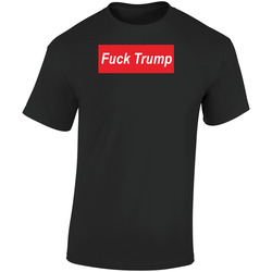 Fuck Donald Trump Inspired Retro Graphic Unisex Soft Cotton Black T Shirt