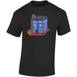 Who Atsume Retro Graphic Unisex Soft Cotton Black T Shirt