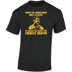 Forrest Griffin Mma Ultimate Fighter Retro Graphic Unisex Soft Cotton Black T Shirt