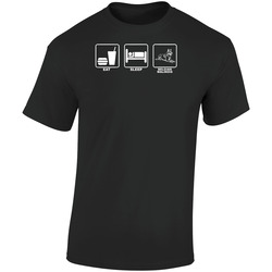 Belgian Malinois Custom Dog Breed Eat Sleep  Retro Graphic Unisex Soft Cotton Black T Shirt