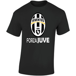 Forza Juventus Tee  Retro Graphic Unisex Soft Cotton Black T Shirt
