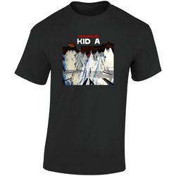 Kid A Radiohead Band Rock Cover  Retro Graphic Unisex Soft Cotton Black T Shirt