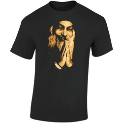 Osho Black  Retro Graphic Unisex Soft Cotton Black T Shirt