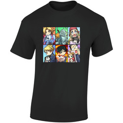 Fullmetal Alchemist 17bl  Retro Graphic Unisex Soft Cotton Black T Shirt