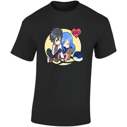 Fairy Tail 36bl  Retro Graphic Unisex Soft Cotton Black T Shirt