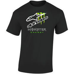Alpinestars Me Black  Retro Graphic Unisex Soft Cotton Black T Shirt