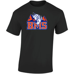 Bms-b200  Retro Graphic Unisex Soft Cotton Black T Shirt