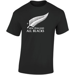 New Zealand All Blacks Black  Retro Graphic Unisex Soft Cotton Black T Shirt