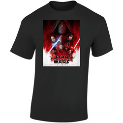 The Movie 2017 Star Wars The Last Jedi Movie  Retro Graphic Unisex Soft Cotton Black T Shirt