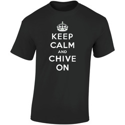 Keep Calm-black  Retro Graphic Unisex Soft Cotton Black T Shirt