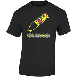 Cool Runnings Jamaican Bobsled Movie  Retro Graphic Unisex Soft Cotton Black T Shirt