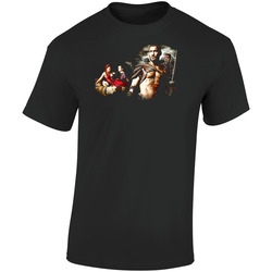 Spartacus Blood And Sand Roman  Retro Graphic Unisex Soft Cotton Black T Shirt