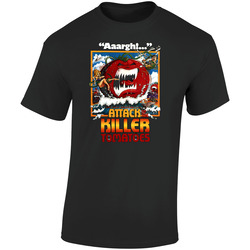 Attack of the Killer Tomatoes vintage retro JOE  Retro Graphic Unisex Soft Cotton Black T Shirt