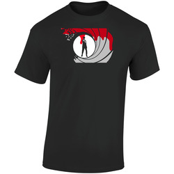 James Bond 007 Retro Black  Retro Graphic Unisex Soft Cotton Black T Shirt