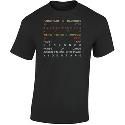 Radiohead In Rainbows Black  Retro Graphic Unisex Soft Cotton Black T Shirt