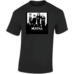 Mana  Retro Graphic Unisex Soft Cotton Black T Shirt