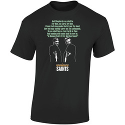 The Boondock Saints Prayer  Retro Graphic Unisex Soft Cotton Black T Shirt