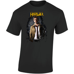 John Constantine Classic Comic Tv Show  Retro Graphic Unisex Soft Cotton Black T Shirt