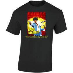 Black Dynamite Wwbdd  Retro Graphic Unisex Soft Cotton Black T Shirt