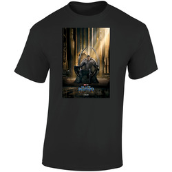 The Black Panther  Marvel Hero Movie  Retro Graphic Unisex Soft Cotton Black T Shirt