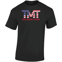 The Money Team Floyd Mayweather Conor Mcgregor Boxing Fan Patriot  Retro Graphic Unisex Soft Cotton Black T Shirt