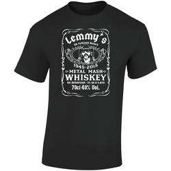 Lemmy Whiskey  Retro Graphic Unisex Soft Cotton Black T Shirt
