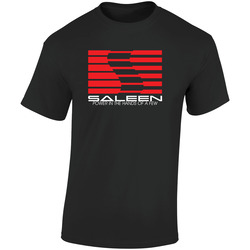 Saleen  Retro Graphic Unisex Soft Cotton Black T Shirt