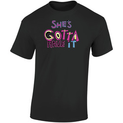 She's Gotta Have It Logo Netflix Original Fan  Retro Graphic Unisex Soft Cotton Black T Shirt