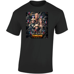 Jumanji The Next Level Cool Movie Fan  Retro Graphic Unisex Soft Cotton Black T Shirt