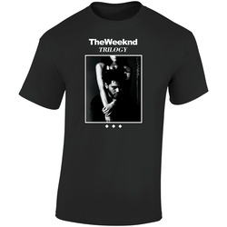Trilogy Weeknd Black  Retro Graphic Unisex Soft Cotton Black T Shirt