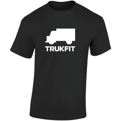 Trukfit Black  Retro Graphic Unisex Soft Cotton Black T Shirt