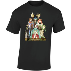 Vocaloid 28bl  Retro Graphic Unisex Soft Cotton Black T Shirt