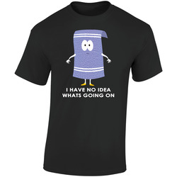 Towelie South Park Cartoon  Retro Graphic Unisex Soft Cotton Black T Shirt