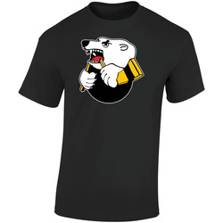 Khl Traktor Russian Hockey  Retro Graphic Unisex Soft Cotton Black T Shirt
