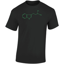 Dmt Molecule  Retro Graphic Unisex Soft Cotton Black T Shirt