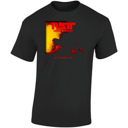 Ratt Round And Round Rock Music  Retro Graphic Unisex Soft Cotton Black T Shirt