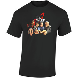 Red Dwarf Sci Fi Cult  Retro Graphic Unisex Soft Cotton Black T Shirt