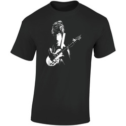 106  Retro Graphic Unisex Soft Cotton Black T Shirt