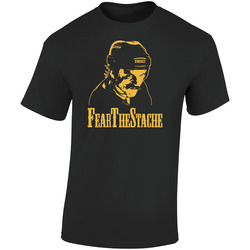 George Parros Stache Anaheim Ducks Hockey Cool  Retro Graphic Unisex Soft Cotton Black T Shirt