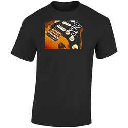Stevie Ray Vaughan Guitar  Retro Graphic Unisex Soft Cotton Black T Shirt